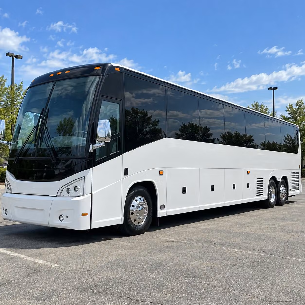salinas charter bus rental exterior