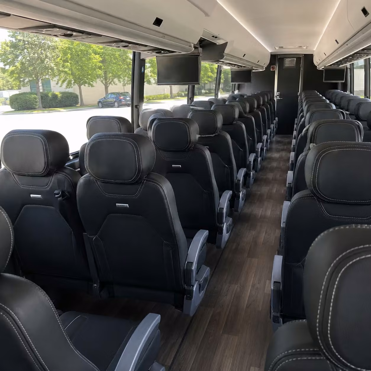 salinas charter bus rental inside